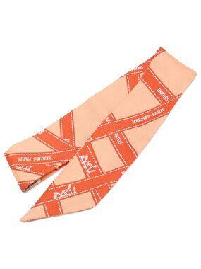 Hermes Bolduc Silk Twilly Scarf